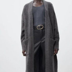 Long Knit Pocket Cardigan MED